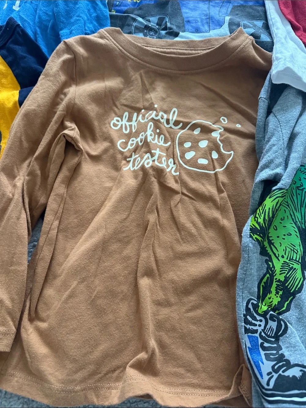 The Children's Place Brown 'Official Cookie Tester' Long-Sleeve Tee